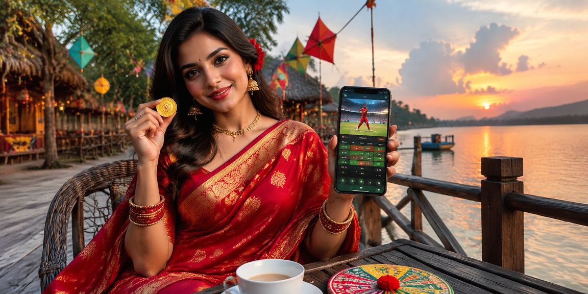 বান্দরবানে মোবাইল ক্যাসিনো ও সাড়ি পরিহিত মডেল